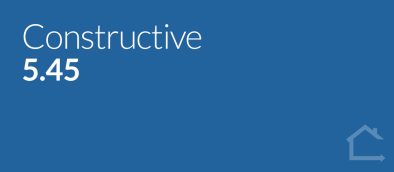 Constructive version 5.45 release notes